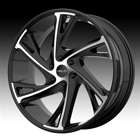 Helo HE903 Machined Black Custom Wheels Rims - HE903 - Discontinued ...