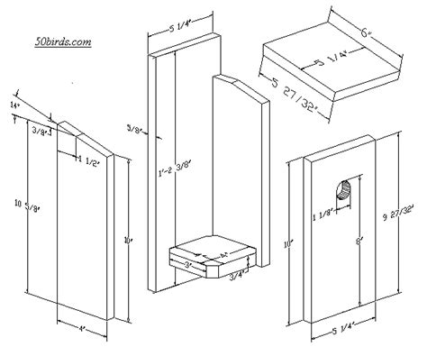 Chickadee Nuthatch Birdhouse - 70birds Birdhouse Plans Index