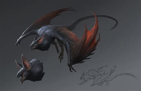 ArtStation - Flying Wyvern Concept Design