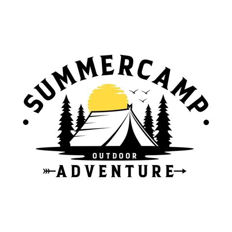 Vintage Summer Camp Logo Template 8210370 Vector Art at Vecteezy