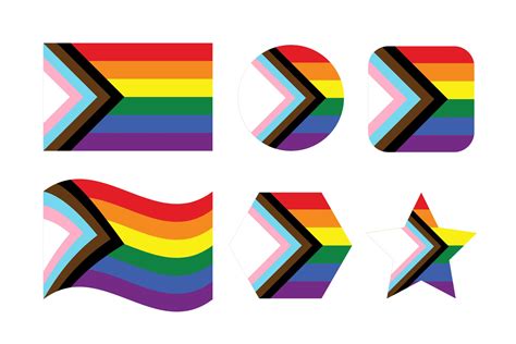 Progress pride flag New LGBTQ pride flag 3064406 Vector Art at Vecteezy