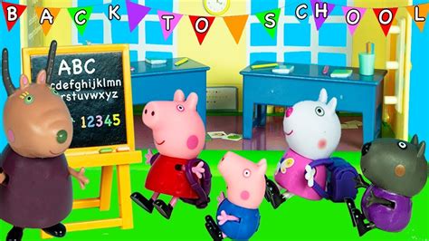 Peppa Pig - BACK TO SCHOOL - Peppa's School Project - Peppa Pig English ...