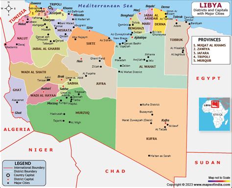 Libya Map | HD Political Map of Libya