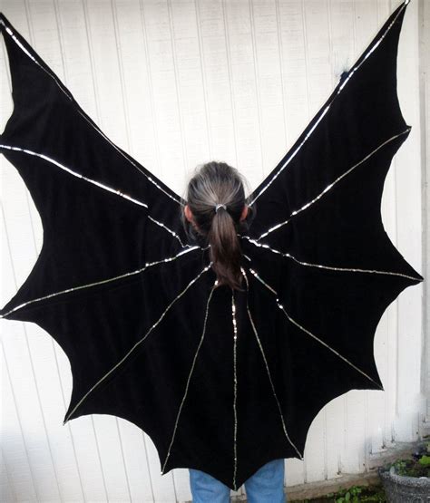 Vintage Bat Wings Costume for Halloween with cape black with | Etsy ...