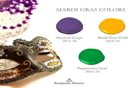 Mardi Gras Colors By Benjamin Moore | Helm Paint New Orleans