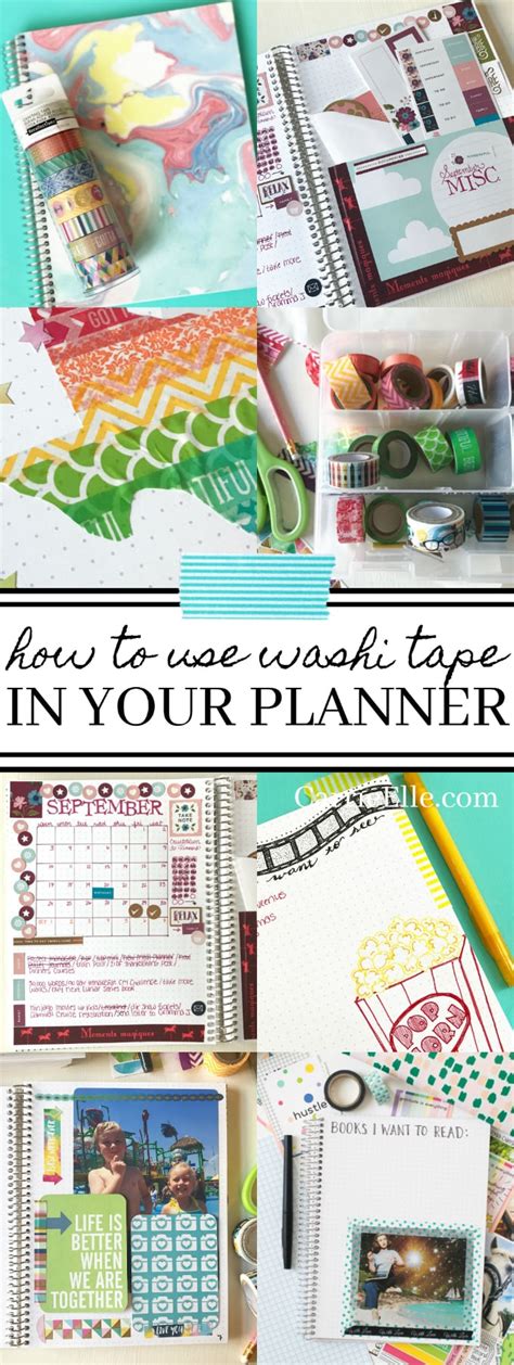 Washi Tape Planner Ideas - Carrie Elle