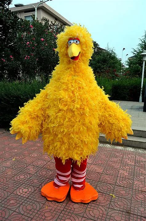 OISK Custom Yellow Big Bird Mascot Costume Plush Cartoon Character ...