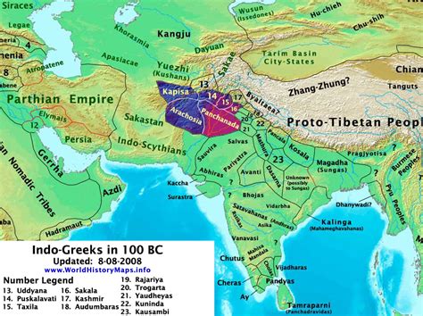 Indo-Greek Kingdom - World History Maps