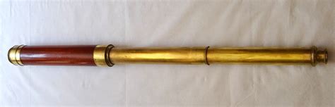 Proantic: 19th Century Marine Mahogany And Brass Telescope