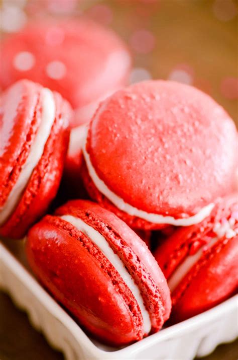 Easiest Ever Red Velvet French Macarons Recipe - Something Swanky