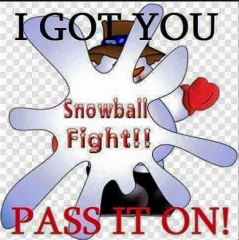 Snowball fight, Humor, ? logo