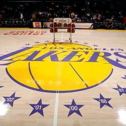 Nba Basketball Court Floor Lakers