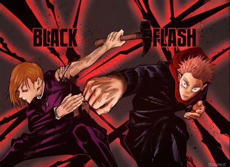 I colored Yuji’s Black Flash attack Twitter: @TokyoManjiKhe : r ...