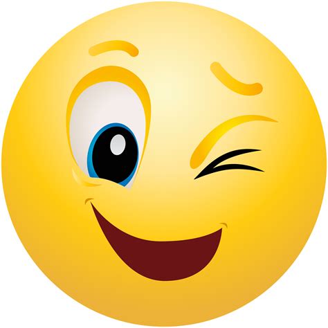 Wink Emoji Clipart Clipartuse Emoji Face Smile Png Download Full ...