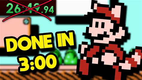 You can speedrun Super Mario Bros. 3 in only 3 MINUTES - YouTube