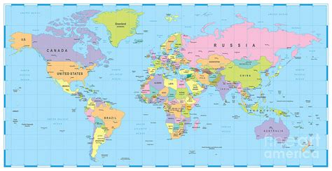 World Map Colored Countries – Get Map Update