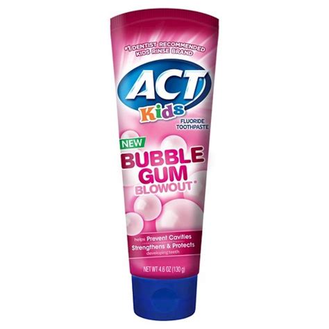 ACT Kids Toothpaste Bubblegum - 4.6oz : Target