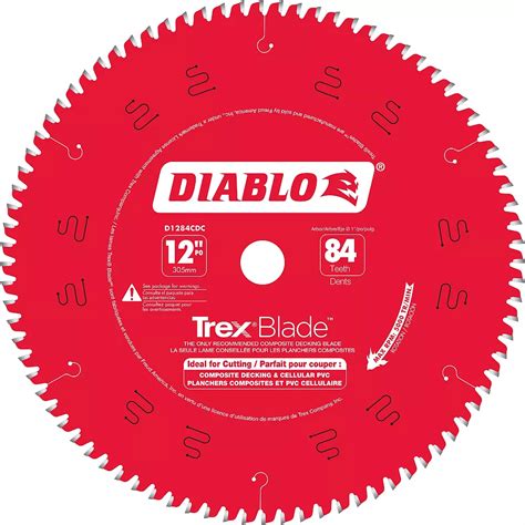 Diablo TrexBlade 12-inch x 84 Tooth Carbide Tipped Mitre Saw Blade for ...