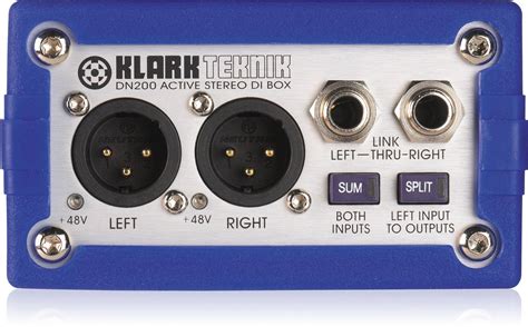 KLARK TEKNIK DN200 (DN-200) Active Stereo DI Box with Extended Dynamic ...