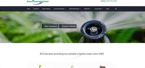 Resource Conservation Systems® Launches New Website | RCS Irrigation