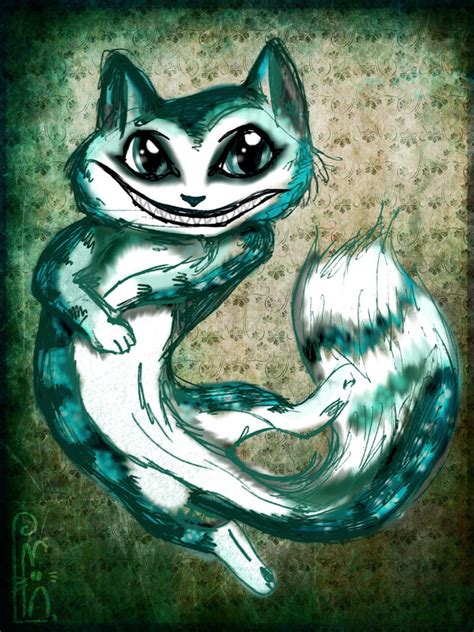 Creepy Cheshire Cat Sketch by DeerDandy on DeviantArt