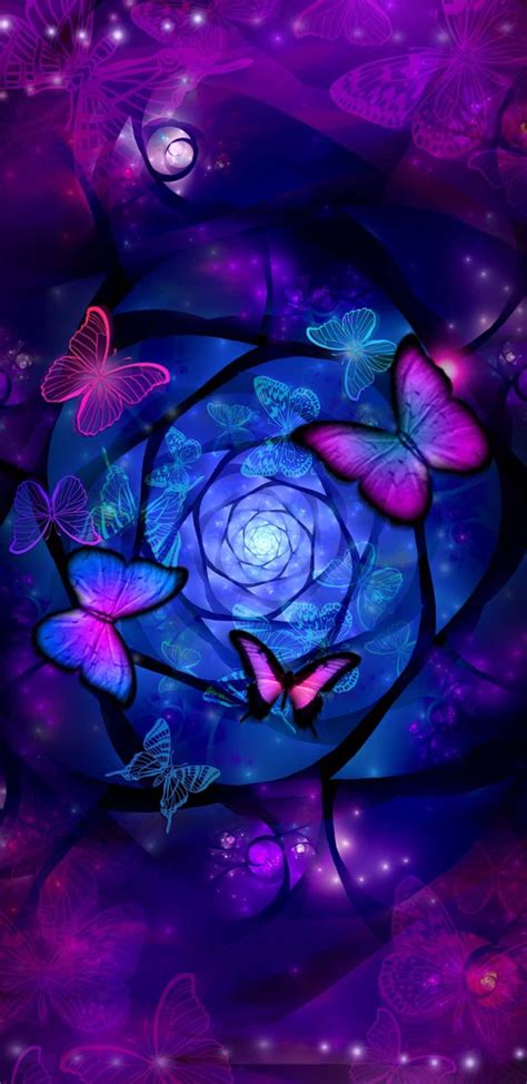 Download Uniqueness of a Purple and Blue Aesthetic Wallpaper ...