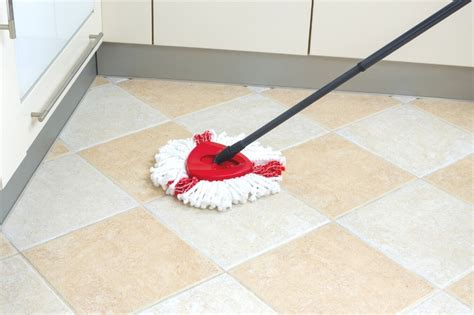 How to Clean a Tiled Kitchen Floor