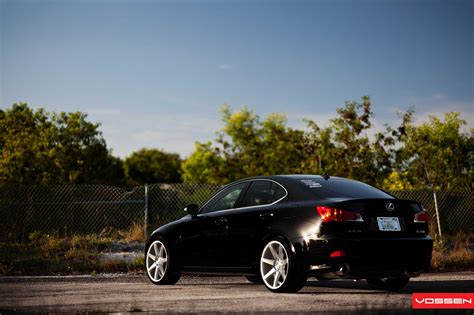 Custom Wheels With Machined Finish Fitted on Classy Lexus IS250 — CARiD ...