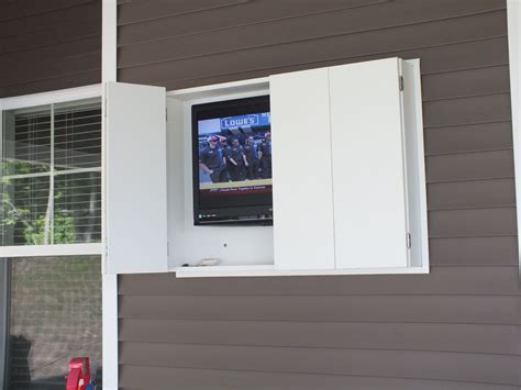 Cool Outdoor Tv Cabinet Enclosure Ideas - Home Cabinets