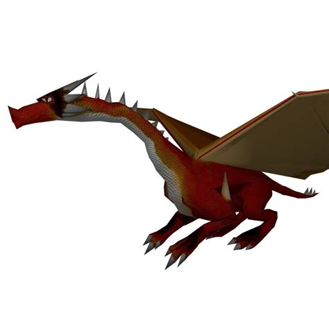 dragon skeletal animation 3d model