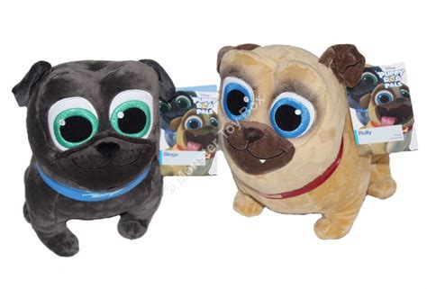 Disney Store Plush Rolly & Plush Bingo | Cute animals, Puppies, Pug puppies