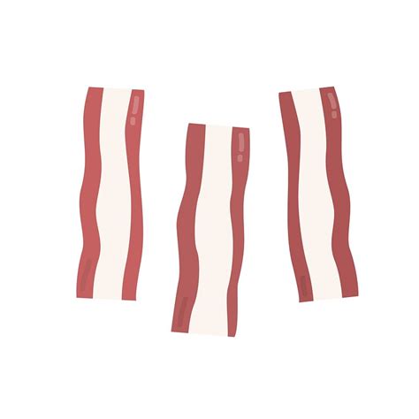 Tasty bacon strips graphic illustration | Free Vector - rawpixel