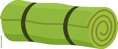 camping roll mat cartoon Stock Illustration | Adobe Stock