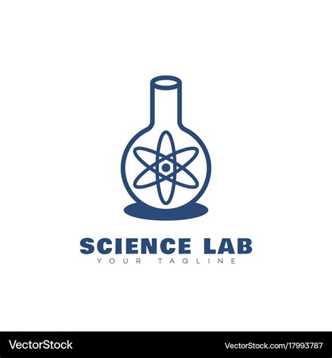 Science lab logo Royalty Free Vector Image - VectorStock