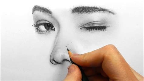 Timelapse | Drawing, shading and blending a face with Faber Castell ...