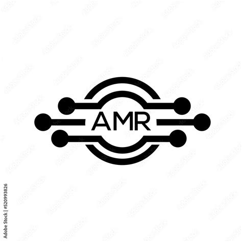 AMR letter logo. AMR best white background vector image. AMR Monogram ...