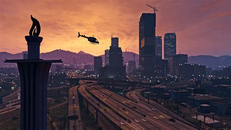 4K Ultra HD Wallpaper of Grand Theft Auto V Cityscape