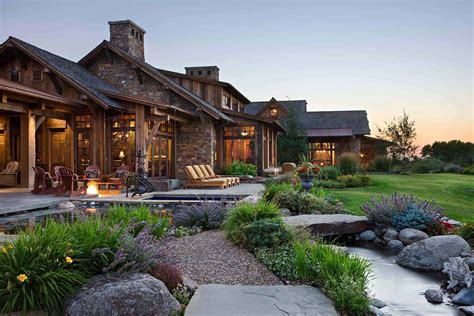 A rustic family compound in the mountains of Montana