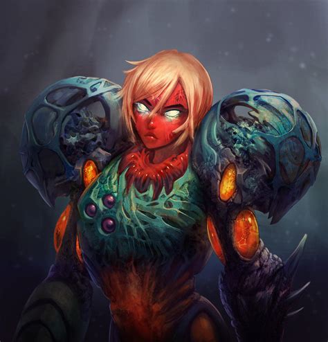 Fusion Suit Samus by GeniusFetus on DeviantArt