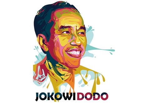 Joko Widodo - President - Popart Portrait 133863 Vector Art at Vecteezy