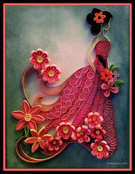 25 Beautiful Quilling Flower Designs and Paper Quilling Cards