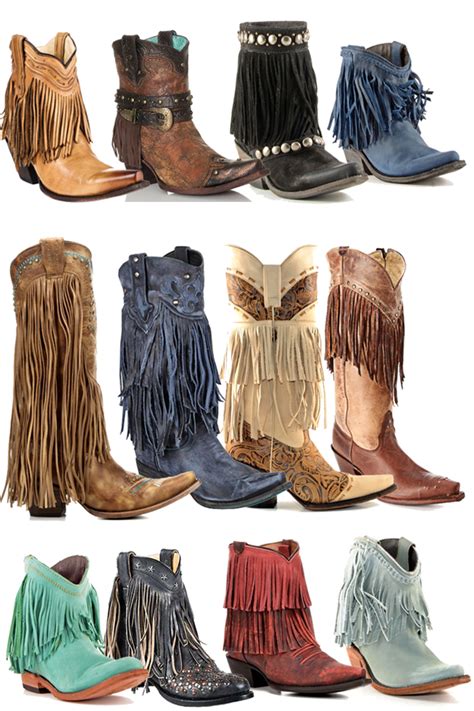 12 Pairs of Fringe Cowboy Boots | Horses & Heels