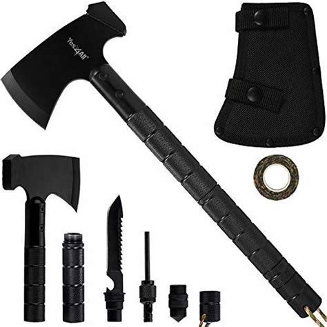 Yes4All Camping Axe Set Kit with Sheath – Survival Axe/Camping Hatchet ...