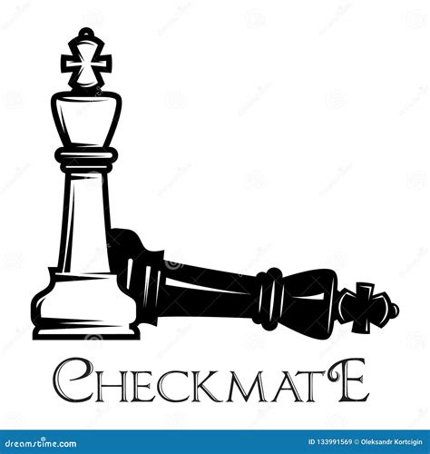 Vector Monochrome Pattern on Chess Theme with Chess and Checkmate Stock ...