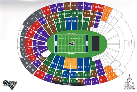 Los Angeles Memorial Coliseum, Los Angeles CA - Seating Chart View