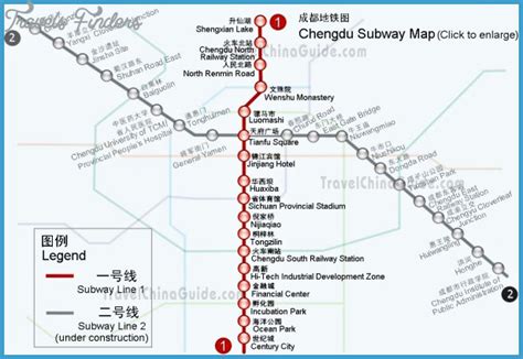 Chengdu Subway Map - TravelsFinders.Com