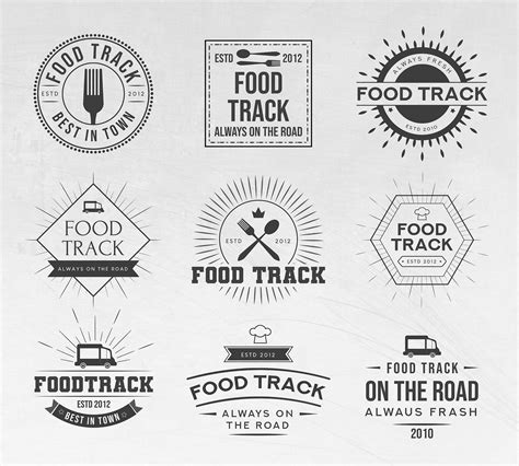 Free Food Track Logo Templates (AI, PSD)