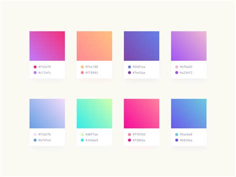 Soft Gradients Pack - PSD Freebie | Gradient color design, Color coding ...