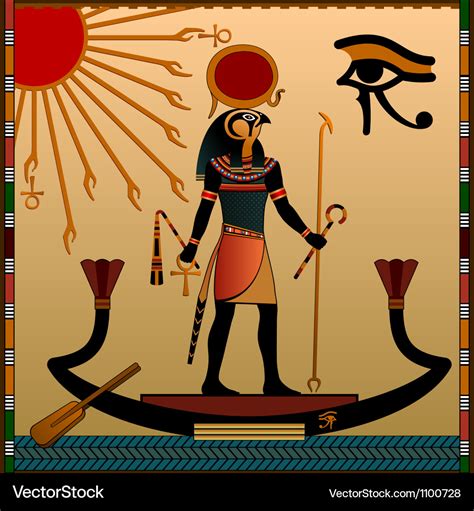 Religion of ancient egypt Royalty Free Vector Image