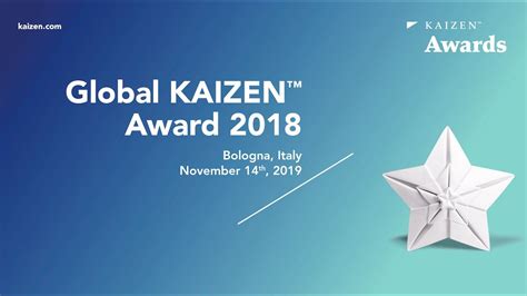 Global KAIZEN™ Award 1st Edition - YouTube